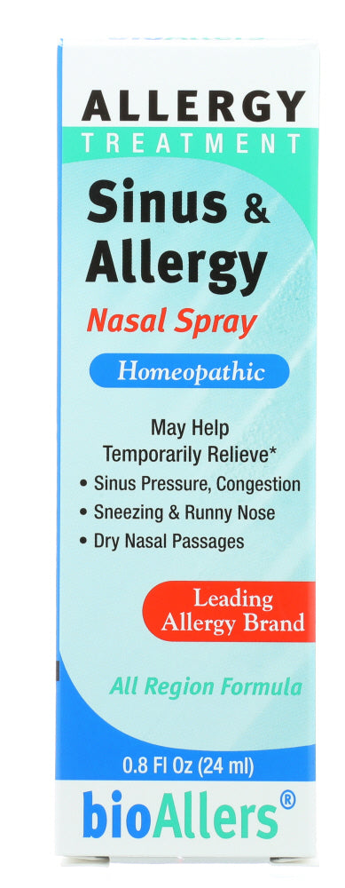 BIOALLERS: Allergy Treatment Sinus and Allergy Nasal Spray, 0.8 oz - Vending Business Solutions