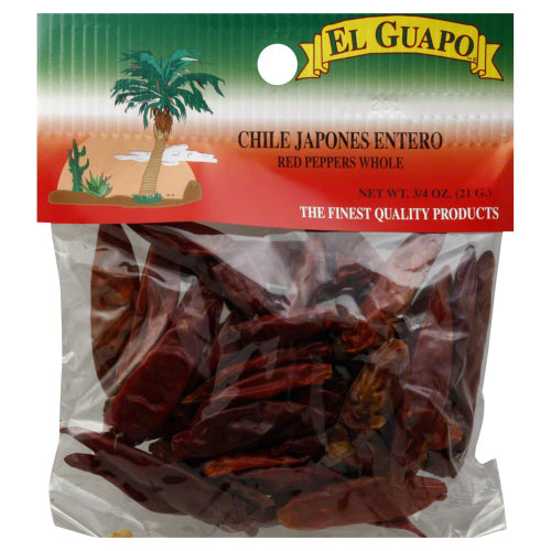 EL GUAPO: Pepper Japanese Red Whole, 0.75 oz - Vending Business Solutions