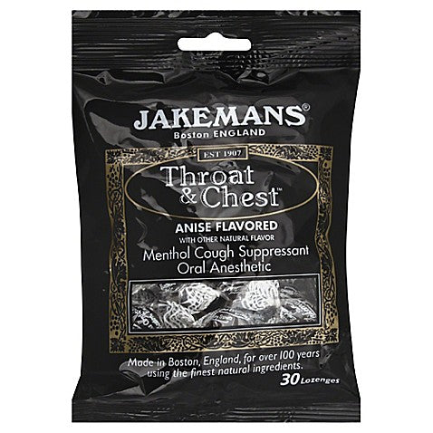 JAKEMANS: Lozenge Throat and Chest Anise Menthol, 24 pc - Vending Business Solutions