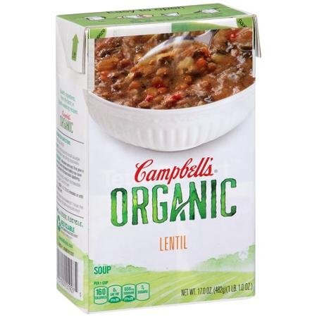 CAMPBELLS: Organic Lentil Soup, 17 oz - Vending Business Solutions
