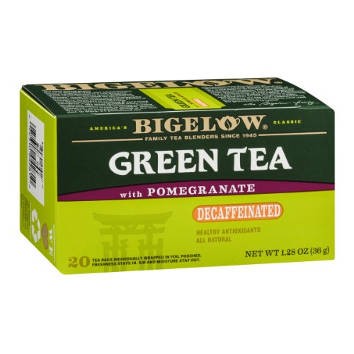 BIGELOW: Green Tea with Pomegranate Decaffeinated 20 Bags, 1.28 oz - Vending Business Solutions