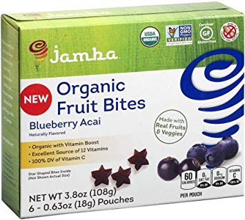 JAMBA: Organic Fruit Bites Blueberry Acai, 3.8 oz - Vending Business Solutions