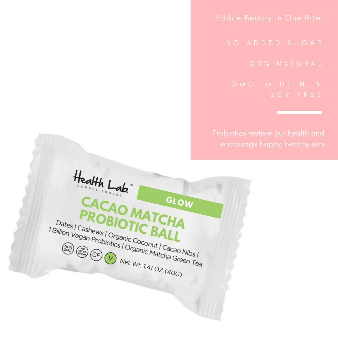 HEALTH LAB: Cacao Matcha Probiotic Balls, 1.41 oz - Vending Business Solutions