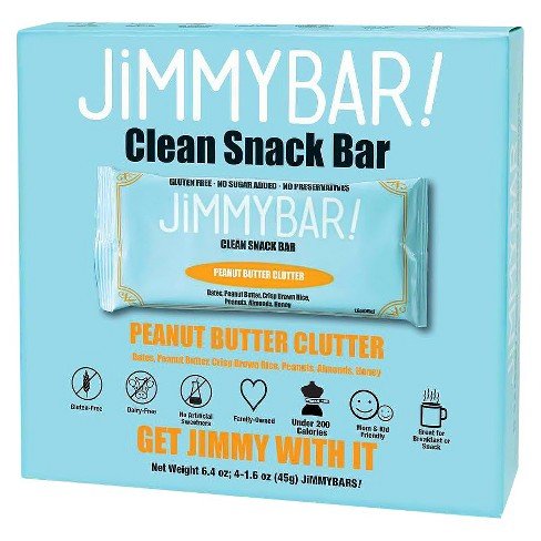 JIMMYBAR: Bar Peanut Butter Clutter, 6.4 oz - Vending Business Solutions