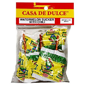 CASA DE DULCE: Lollipop Watermelon With Chili, 3 oz - Vending Business Solutions