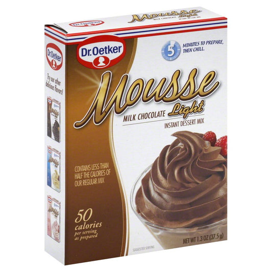 DR OETKER: Milk Chocolate Mousse Light, 1.3 oz - Vending Business Solutions