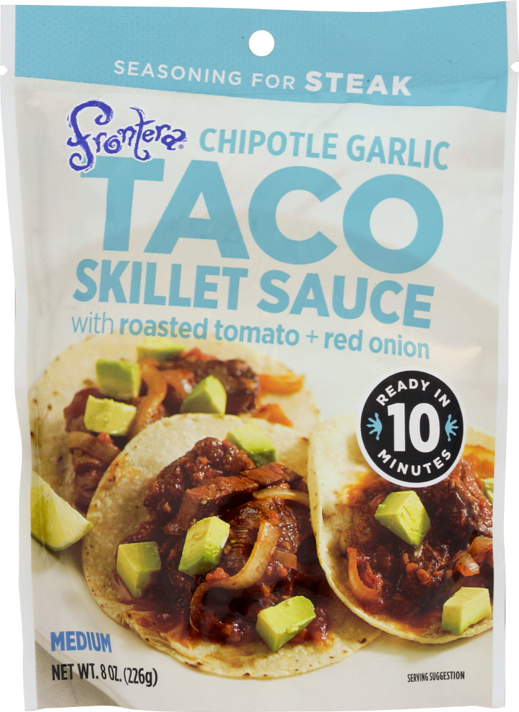 FRONTERA: Chipotle Garlic Taco Skillet Sauce Pouch, 8 oz - Vending Business Solutions