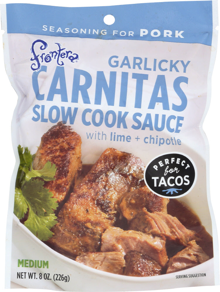 FRONTERA: Slow Cook Sauce Garlicky Carnitas, 8 oz - Vending Business Solutions