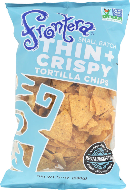 FRONTERA: Thin and Crispy Stone-Ground Tortilla Chips, 10 oz - Vending Business Solutions
