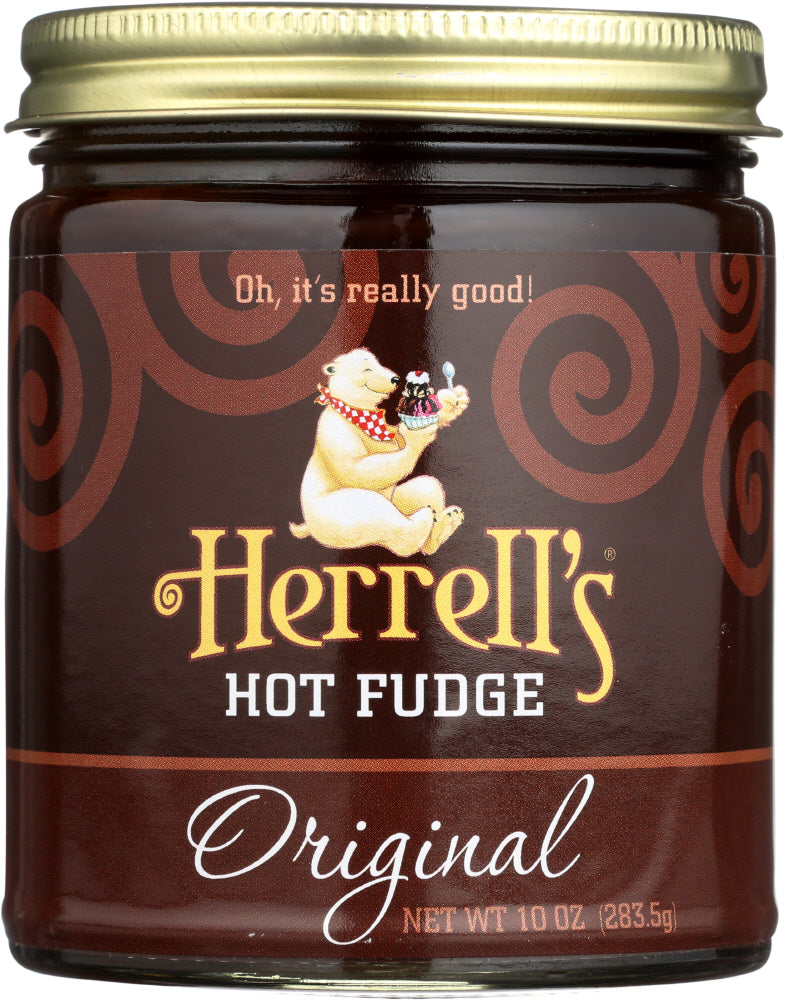 HERRELLS HOT FUDGE SAUCE: Sauce Original, 10 oz - Vending Business Solutions