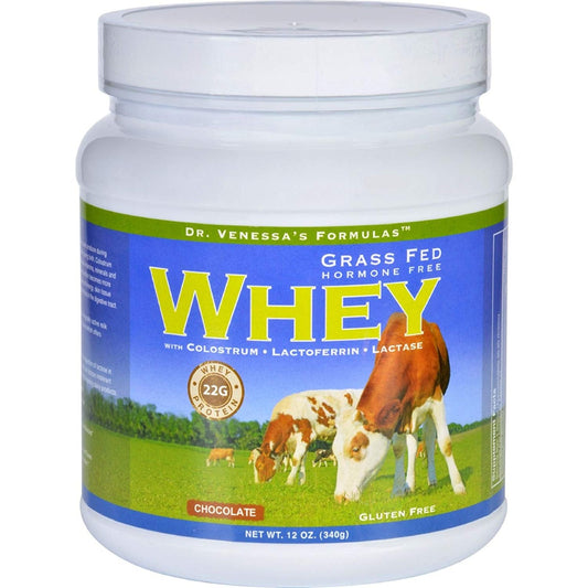 DR VENESSA: Whey Protein Grass Fed Hormone Free Chocolate, 12 oz - Vending Business Solutions