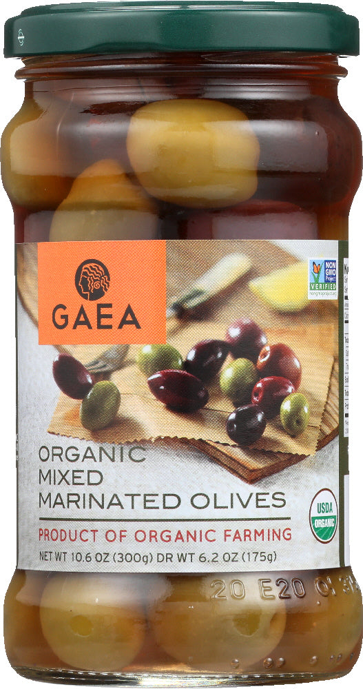 GAEA NORTH AMERICA: Organic Mixed Marinated Olives, 6.2 oz - Vending Business Solutions