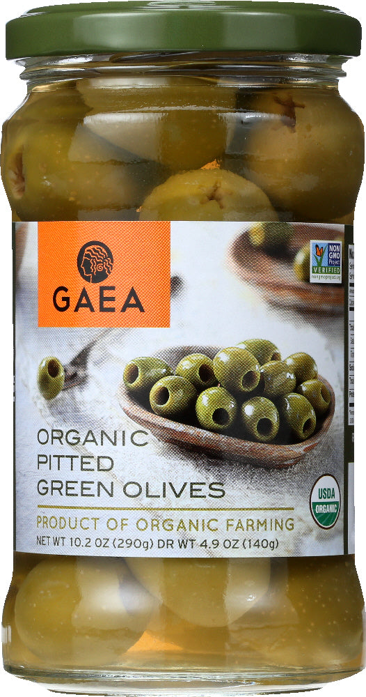 GAEA NORTH AMERICA: Organic Pitted Green Olives, 4.9 oz - Vending Business Solutions