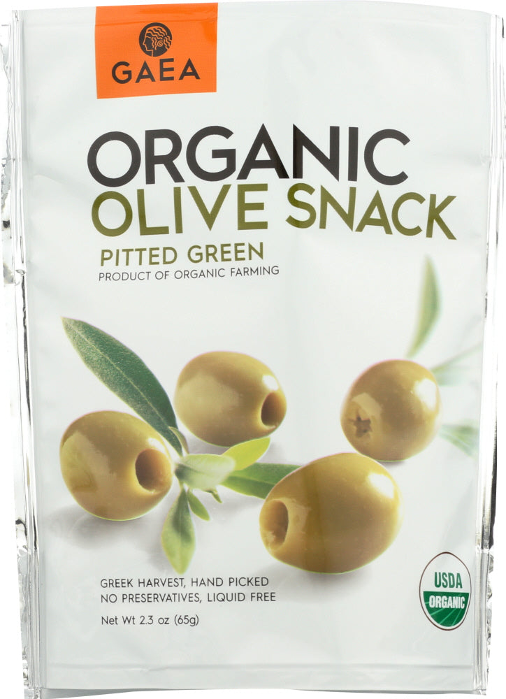 GAEA NORTH AMERICA: Olives Green Snack Pack Organic, 2.3 oz - Vending Business Solutions