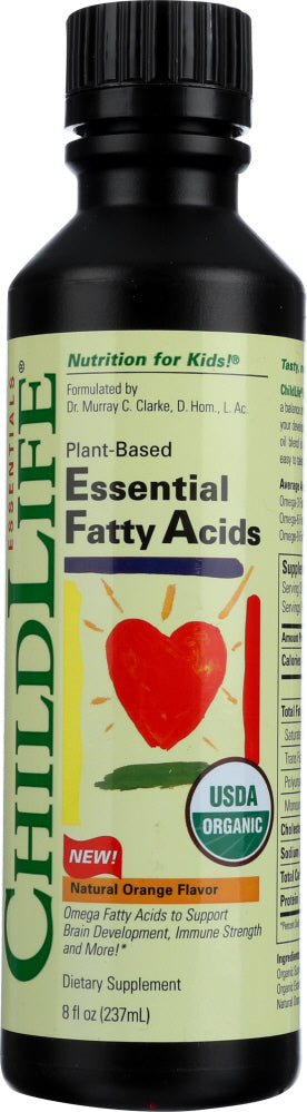 CHILD LIFE: Essential Fatty Acids Natural Orange Flavor, 8 oz - Vending Business Solutions