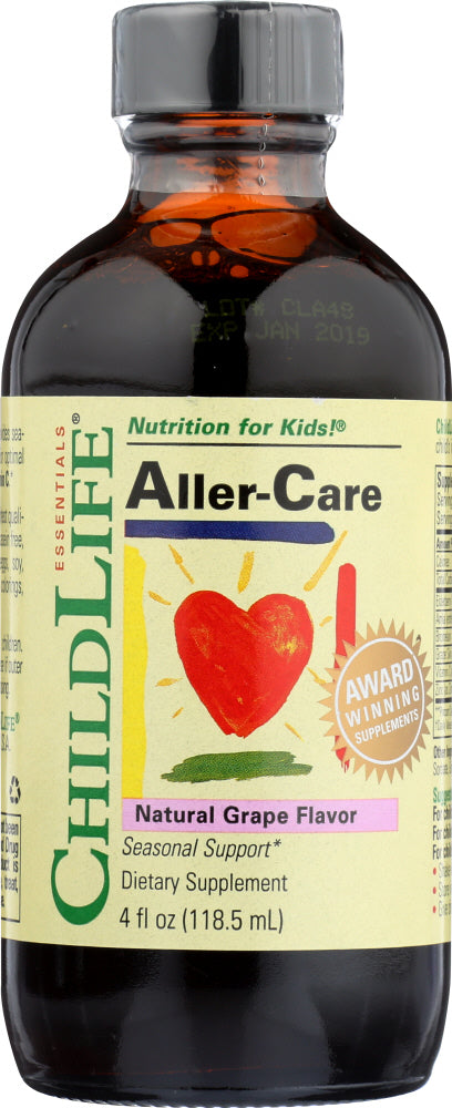 CHILDLIFE ESSENTIALS: Aller-Care Natural Grape Flavor, 4 oz - Vending Business Solutions