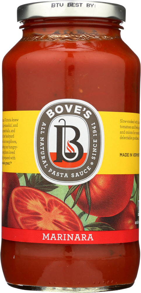 BOVES OF VERMONT: Pasta Marinara Sauce, 24 oz - Vending Business Solutions