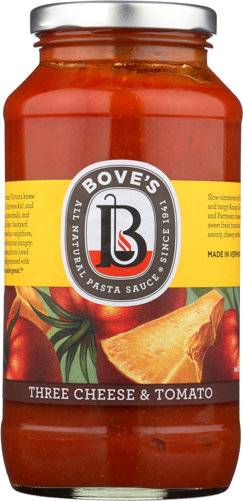 BOVES OF VERMONT: Three Cheese & Tomato Pasta Sauce, 24 oz - Vending Business Solutions