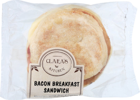 CLARAS KITCHEN: Bacon Breakfast Sandwich, 4 oz - Vending Business Solutions