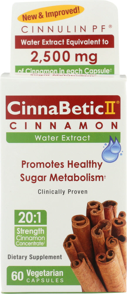 HERO NUTRITIONAL: CinnaBetic II Water Extract Cinnamon, 60 Veggie Caps - Vending Business Solutions
