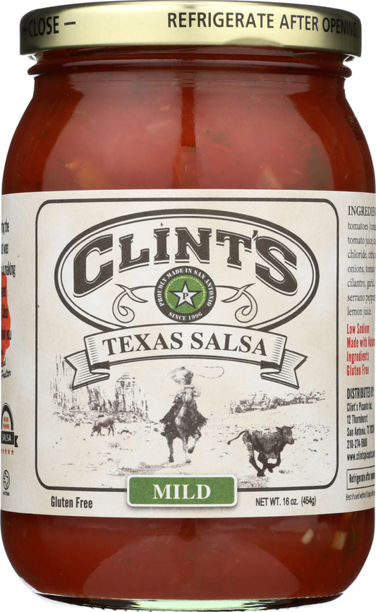 CLINT'S: Texas Salsa Mild, 16 oz - Vending Business Solutions