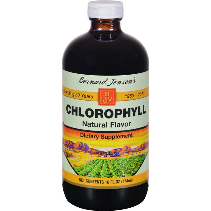 BERNARD JENSENS: Chlorophyll Natural Flavor Liquid, 16 oz - Vending Business Solutions