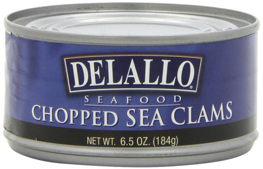 DELALLO: Chopped Sea Clams, 6.5 oz - Vending Business Solutions