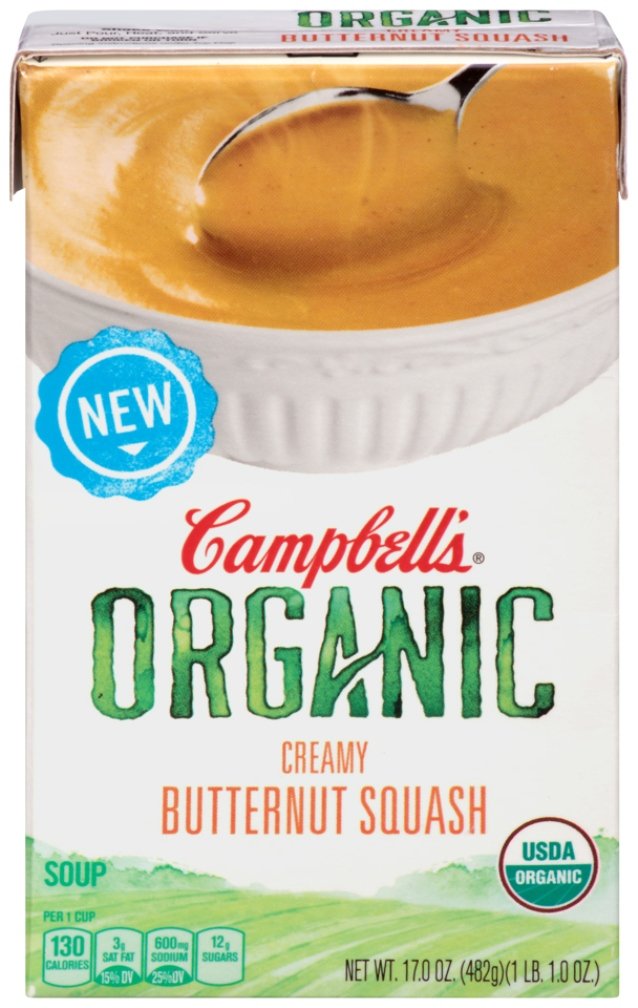 CAMPBELLS: Butternut Squash Organic Soup, 17 oz - Vending Business Solutions