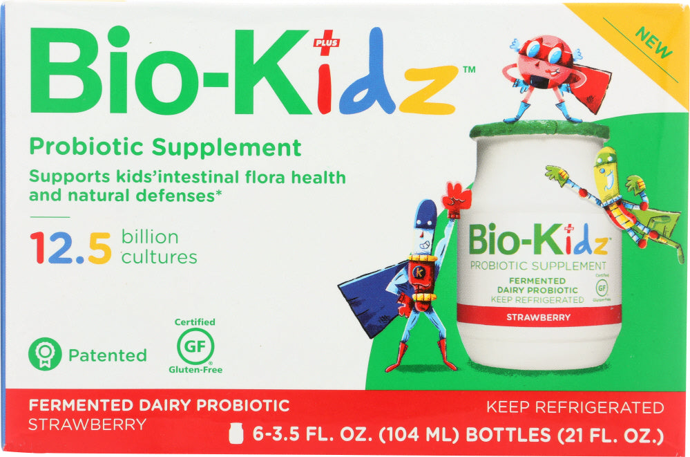 BIO K: Probiotic Kidz Strawberry Six Pack, 21 oz - Vending Business Solutions