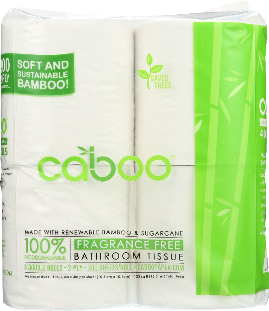 CABOO: 2-Ply Bathroom Tissue 300 Sheets, 4 Rolls - Vending Business Solutions