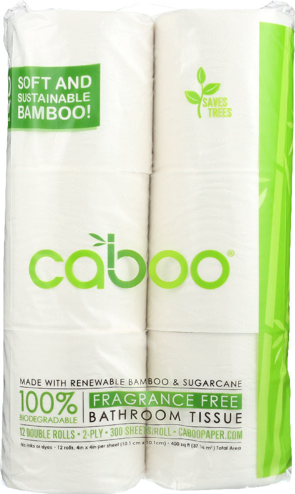 CABOO: 2-Ply Bathroom Tissue 300 Sheets, 12 Rolls - Vending Business Solutions