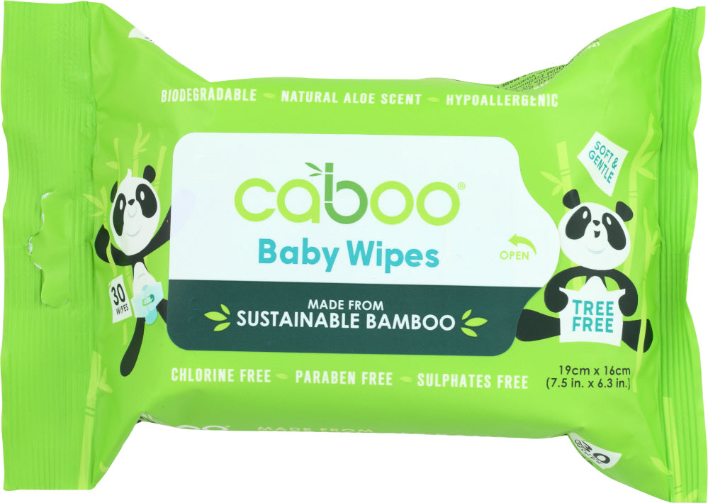 CABOO: Wipe Baby Bamboo Flip Top, 30 packs - Vending Business Solutions