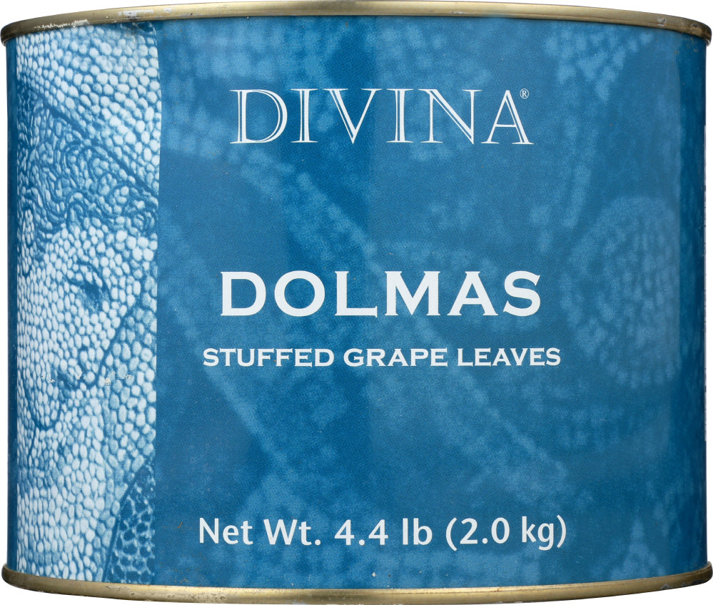 DIVINA: Dolmas Stuffed Grape Leaves Bulk, 4.4 lb - Vending Business Solutions