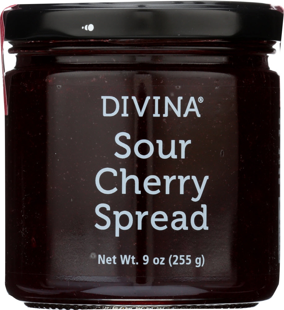 DIVINA: Sour Cherry Spread, 9 oz - Vending Business Solutions