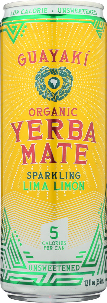GUAYAKI: Yerbamate Sparkling Lima Limon, 12 fo - Vending Business Solutions