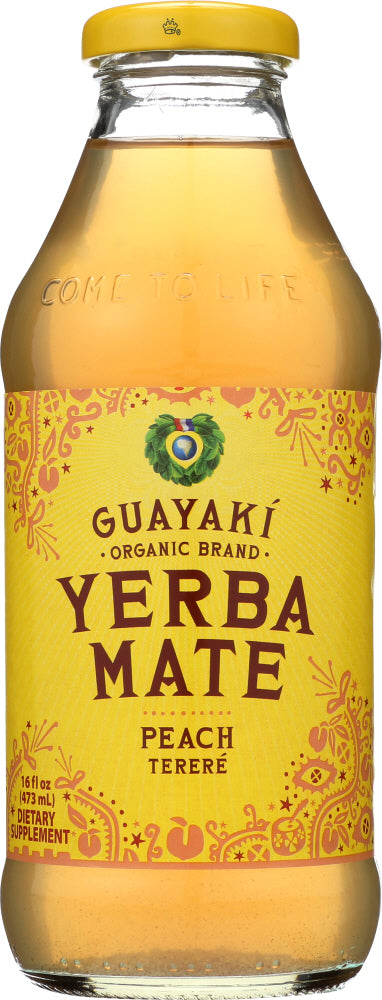 GUAYAKI: Organic Yerba Mate Peach Terere, 16 oz - Vending Business Solutions