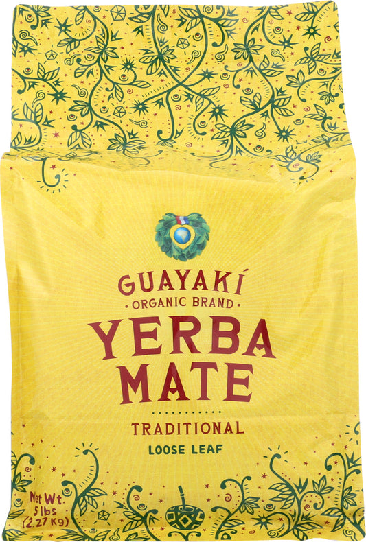 GUAYAKI: Organic Yerba Mate Traditional Loose Leaf, 5 Lb - Vending Business Solutions