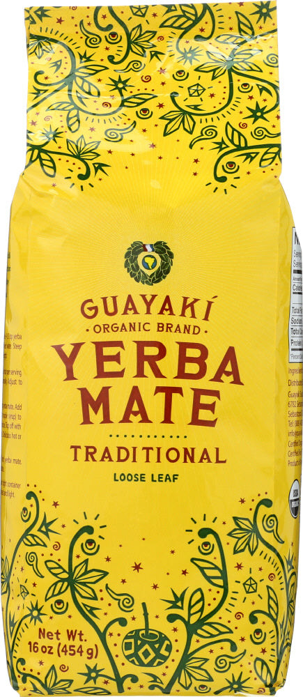 GUAYAKI: Organic Loose Leaf Yerba Mate Traditional, 16 oz - Vending Business Solutions