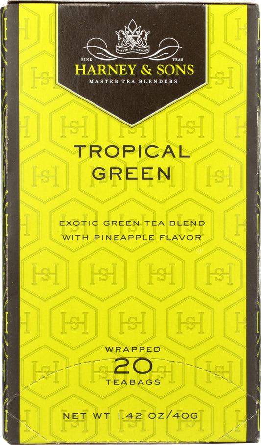 HARNEY & SONS: Tea Tropical Green, 20 bg - Vending Business Solutions