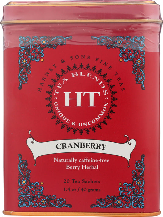 HARNEY & SONS: Cranberry Herbal Tea, 20 pc - Vending Business Solutions