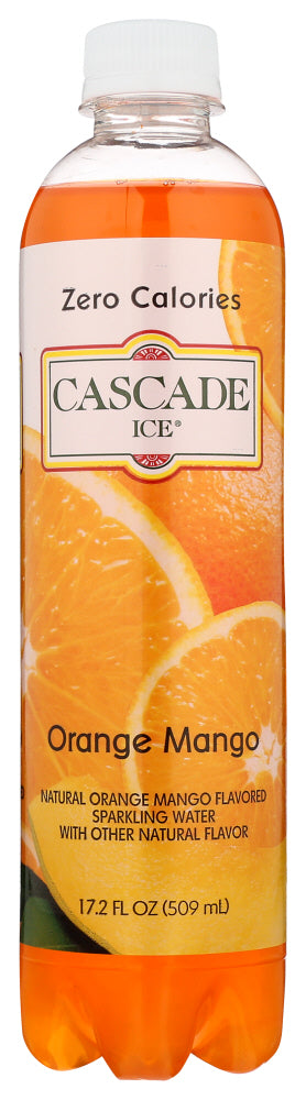 CASCADE ICE: Zero Calories Sparkling Water Orange Mango, 17.2 fl oz - Vending Business Solutions