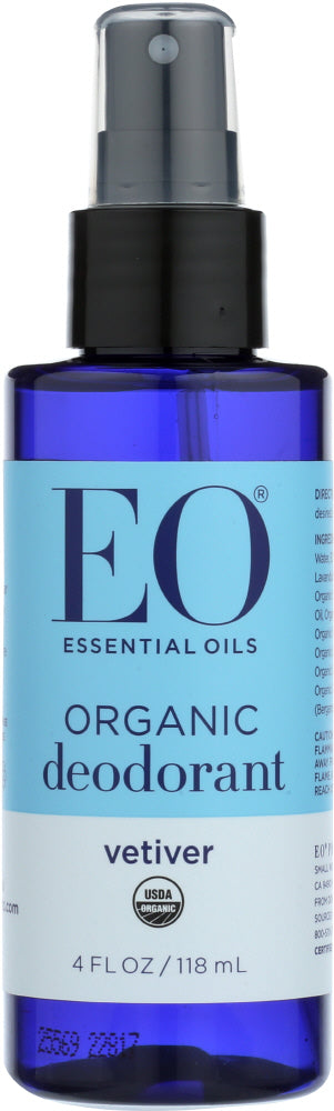 EO PRODUCTS: Organic Deodorant Spray Vetiver, 4 Oz - Vending Business Solutions