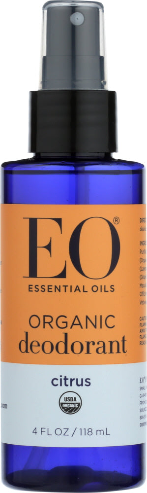 EO PRODUCTS: Organic Deodorant Spray Citrus, 4 Oz - Vending Business Solutions