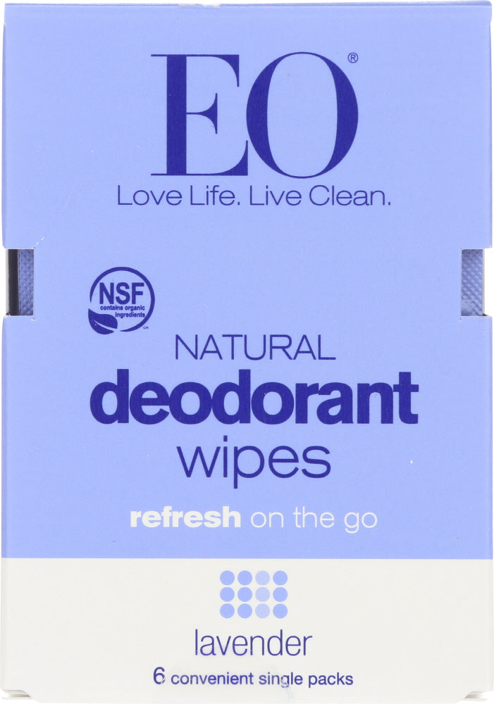 EO: Deodorant Lavender Wipes, 1 ea - Vending Business Solutions