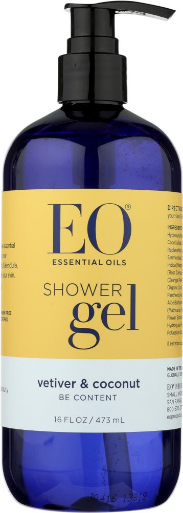 EO: Shower Gel Vetiver and Coconut, 16 oz - Vending Business Solutions