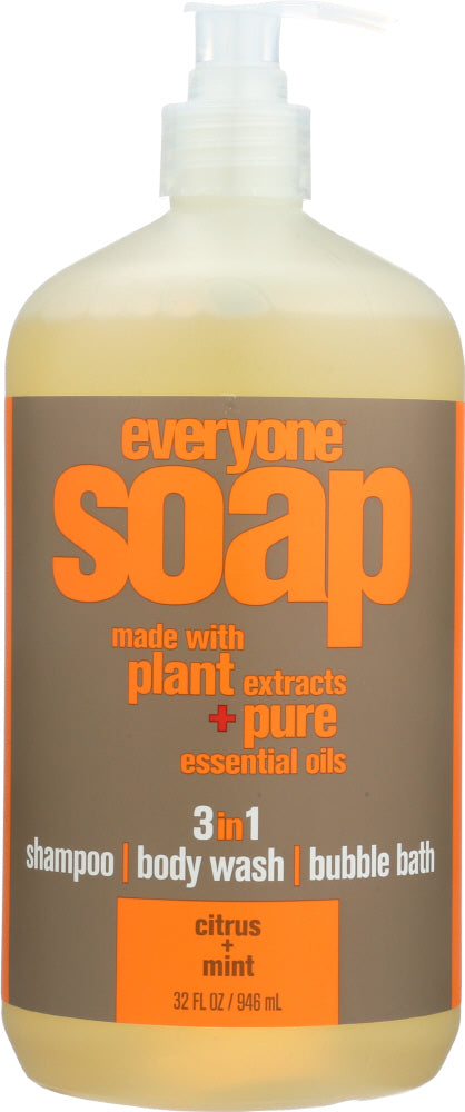 EVERYONE: 3-In-1 Citrus & Mint Soap, 32 oz - Vending Business Solutions