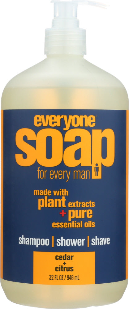 EO PRODUCTS: Everyone for Men 3-in-1 Cedar + Citrus Soap, 32 oz - Vending Business Solutions
