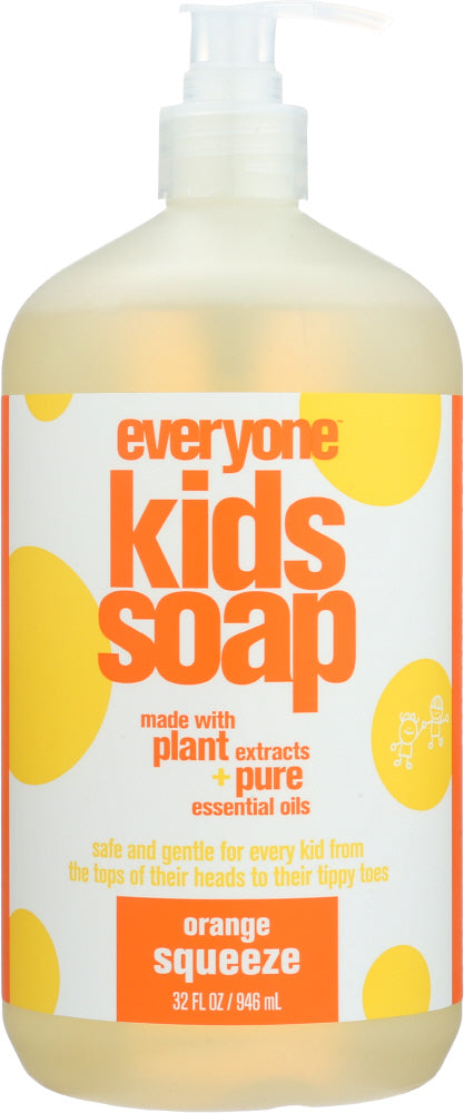 EO PRODUCTS: Everyone for Kids 3-in-1 Orange Squeeze Soap, 32 oz - Vending Business Solutions