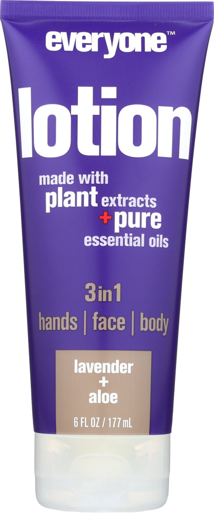 EVERYONE: 3 in 1 Lotion Tube Lavender & Aloe, 6 oz - Vending Business Solutions