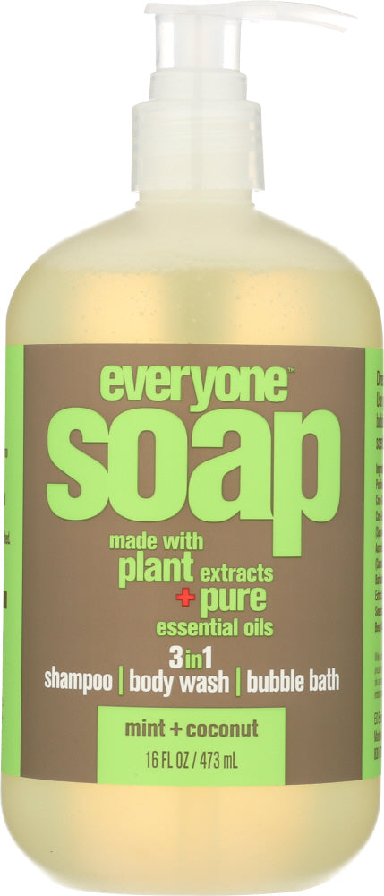 EVERYONE: 3-in-1 Soap Mint Coconut, 16 oz - Vending Business Solutions